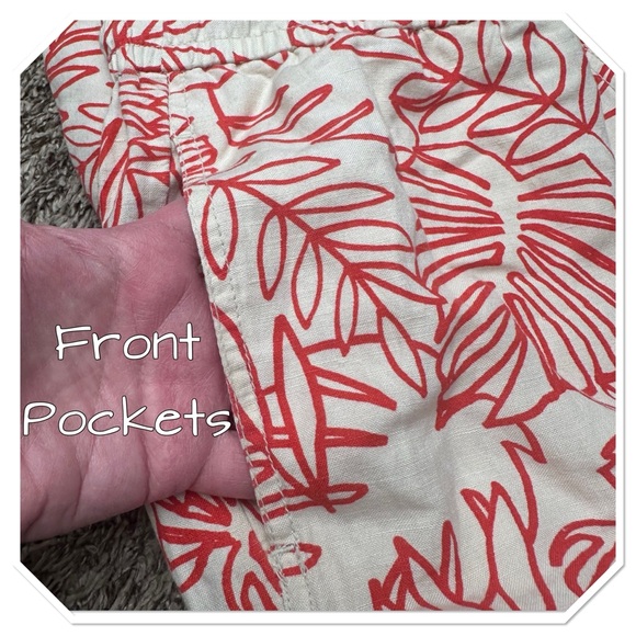 NWT-Lane Bryant Drawstring Linen Blend Wide Leg Pants - Picture 4 of 7